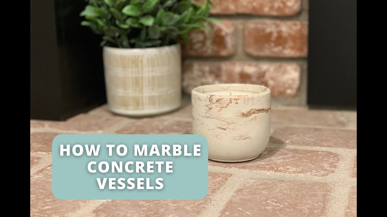How To Marble Concrete Vessels