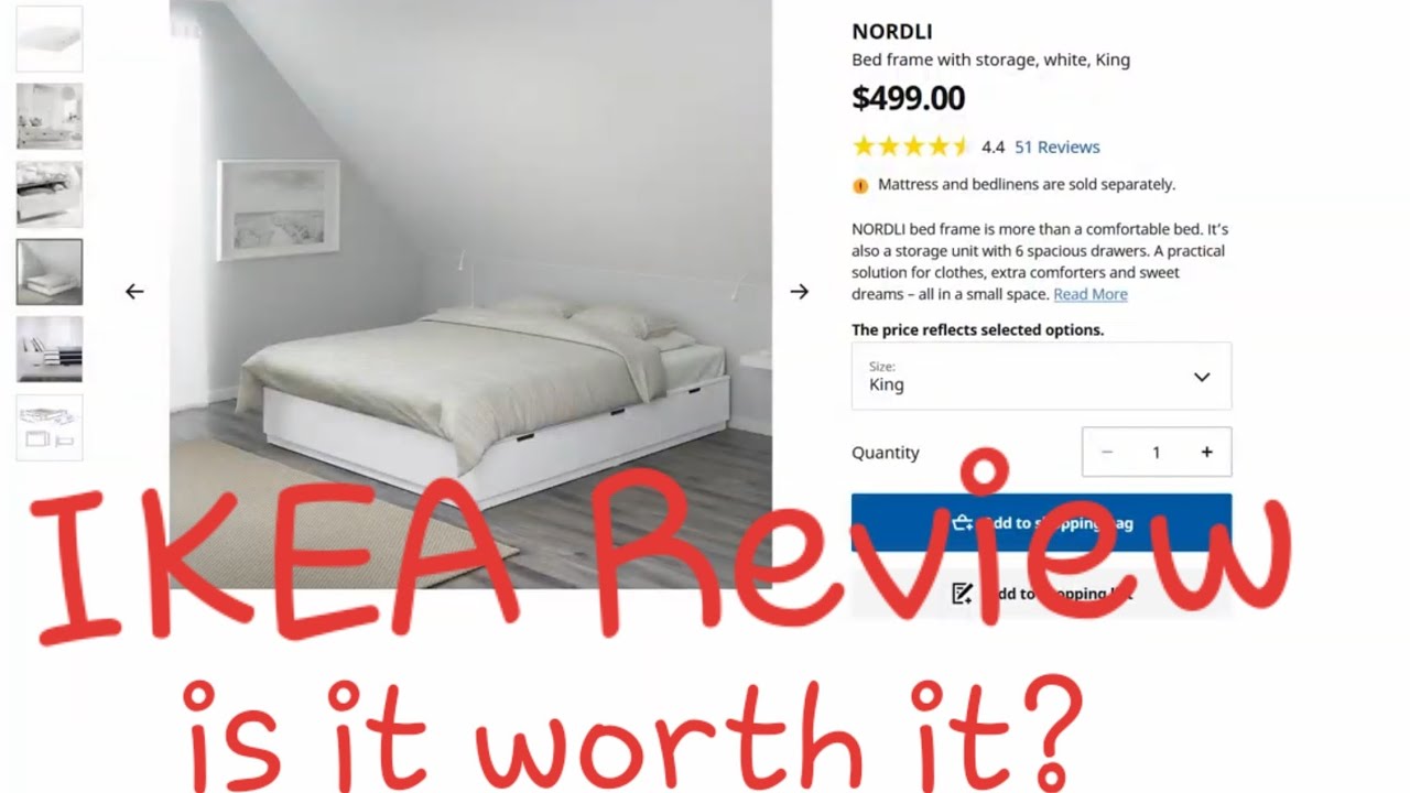 NORDLI BED REVIEW by IKEA w/ Custom Headboard vs MALM and BRIMNES