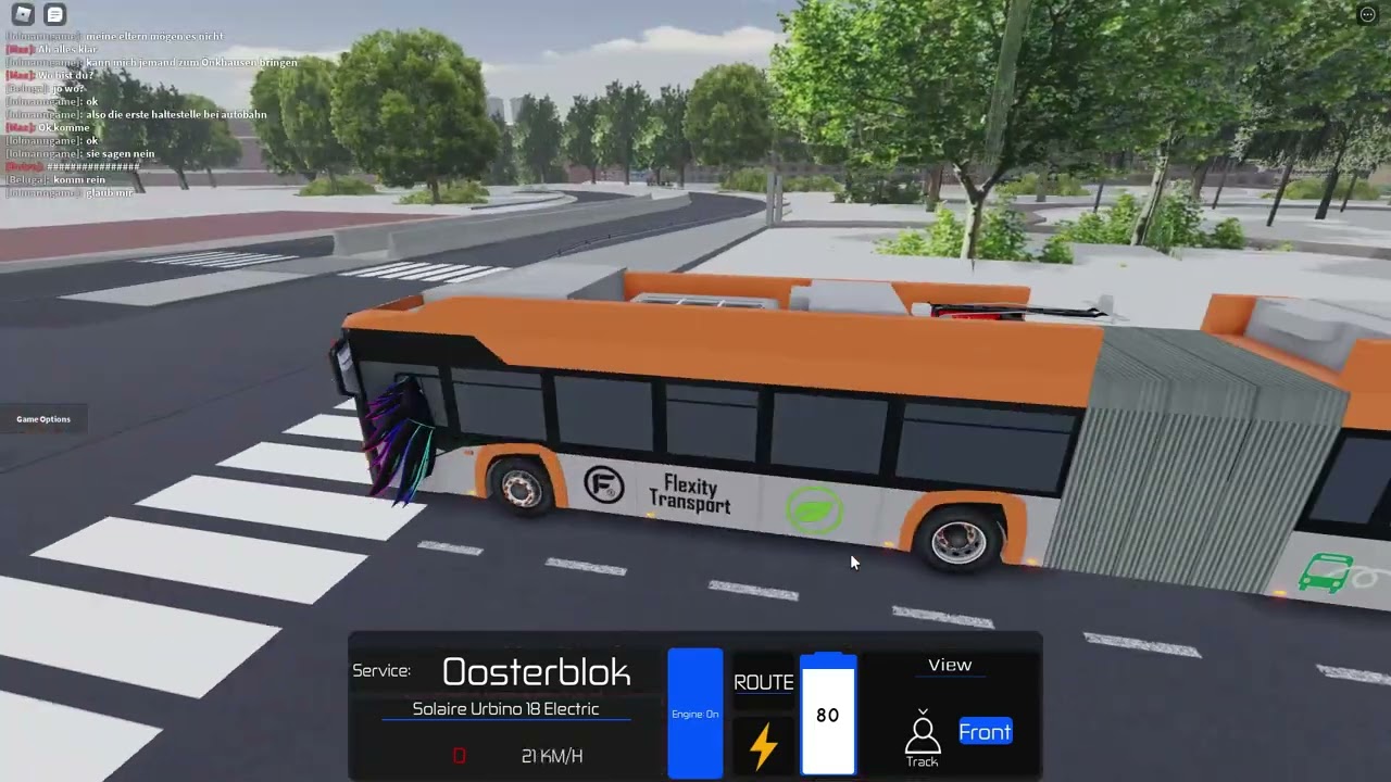 ROBLOX Transport Simulator 2022  Line 128 Zuiderwaard - Oosterblok one way Driving video