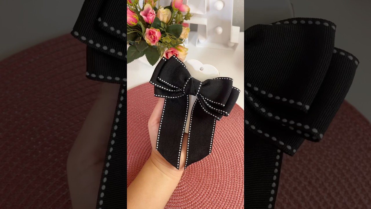 Sextoou com esse la&ccedil;o com pontas lindo 💖🎀 #laco #diy #iniciante #lacosdiy #facil #simples