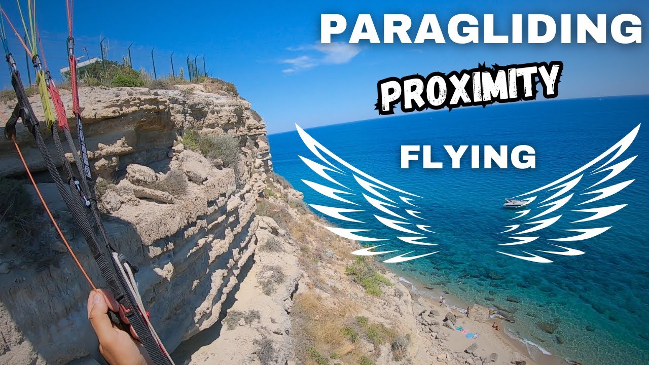 Epic Paragliding Proximity Flying / Soaring Dangerously Close To Cliffs