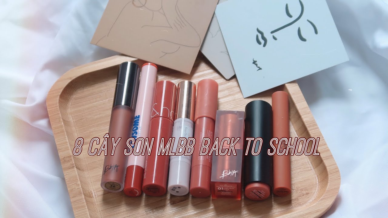 [GIVEAWAY] 8 CÂY SON MLBB BACK TO SCHOOL | BbiA, Romand, Canmake, 3CE, Mamonde, Clio | Yeah I’m Lio