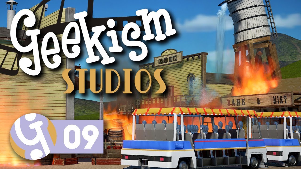 🎬 Western FX Show | Geekism Studios | Let's Play Planet Coaster #09