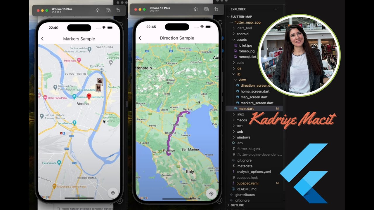 Flutter - 84. Directions in Google Maps