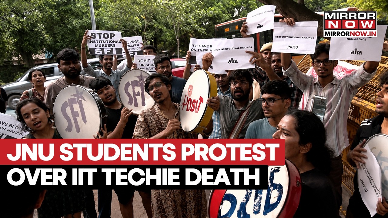 JNU Students Protest Outside IIT Delhi Over MSc Student&rsquo;s Tragic Death On Campus; Demand Probe