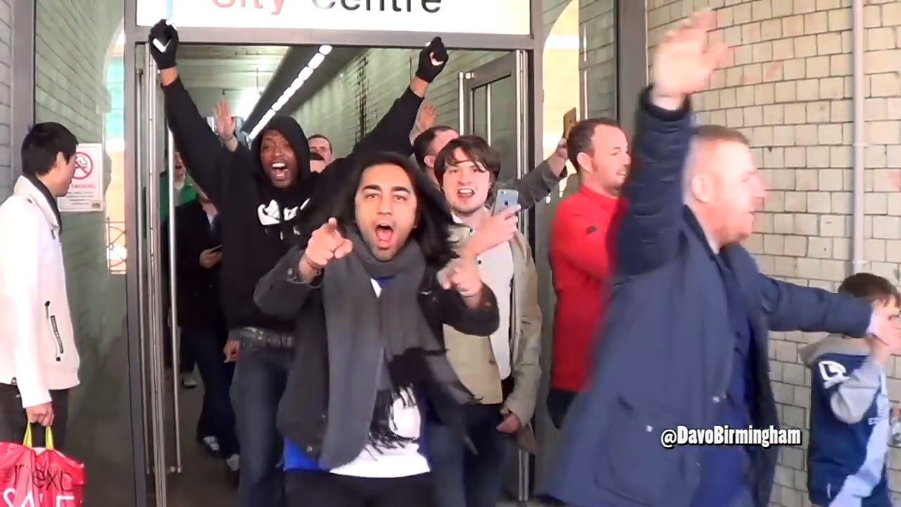 BLUES ARRIVE AT WOLVES: Wolverhampton train station