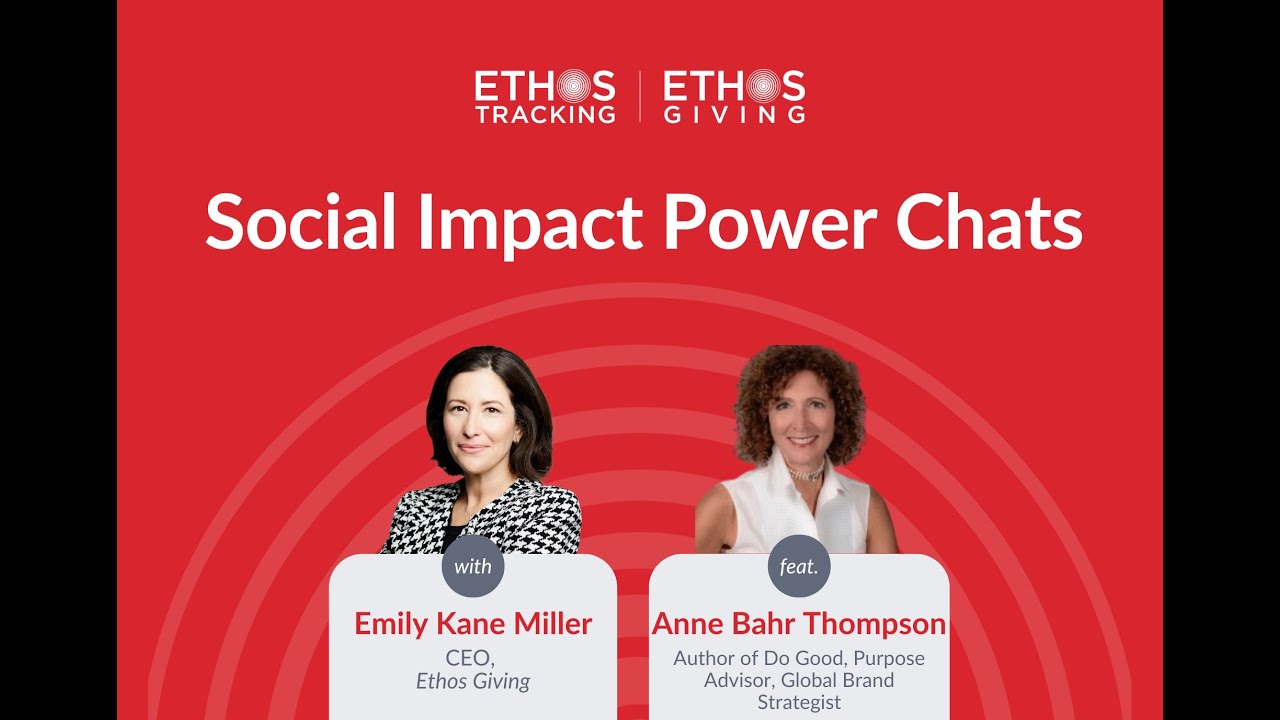 Social Impact Power Chat with Anne Bahr Thompson, Author of Do Good & Purpose Advisor