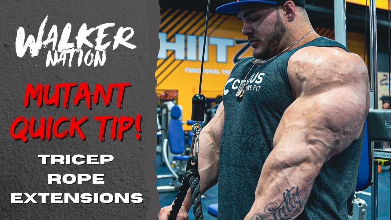 Nick Walker | MUTANT QUICK TIP! | TRICEP ROPE EXTENSIONS!