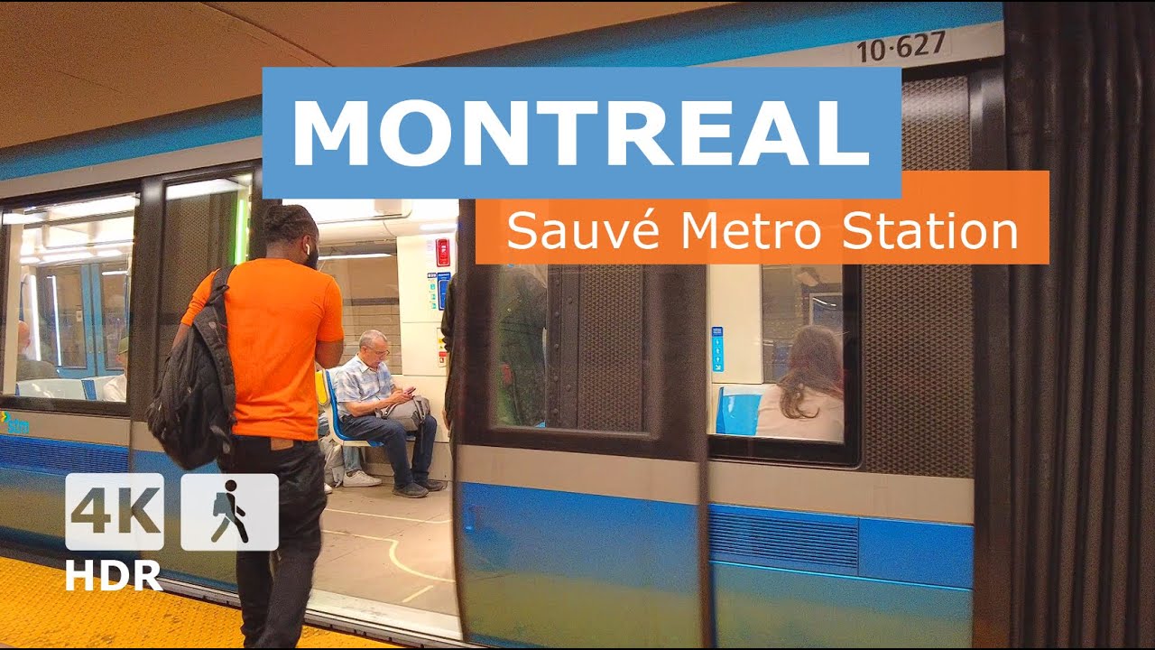 [ 4K ] Sauvé Metro Station Walking Tour | 🟠 Orange Line | Montreal, Quebec, Canada 🇨🇦 2024