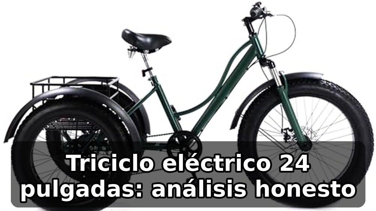 Review completa del triciclo eléctrico para adultos 24 pulgadas de YCNLYSSR: estabilidad y comodidad