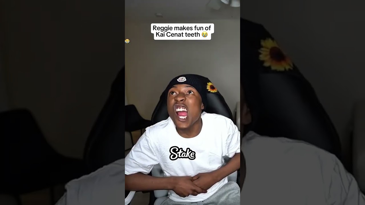 Reggie makes fun of  Kai Cenat teeth 😭  #kaicenat  #reggie  #fyp  #viral