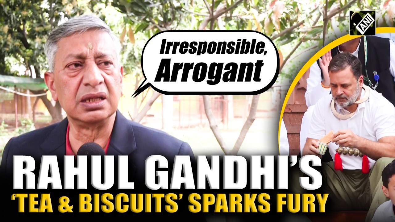 Rahul Gandhi’s casual ‘Tea, biscuit’ breakfast sparks controversy, SP Vaid calls him ‘arrogant’