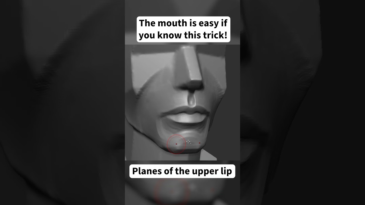 This Mouth Trick... #zbrush #sculpting