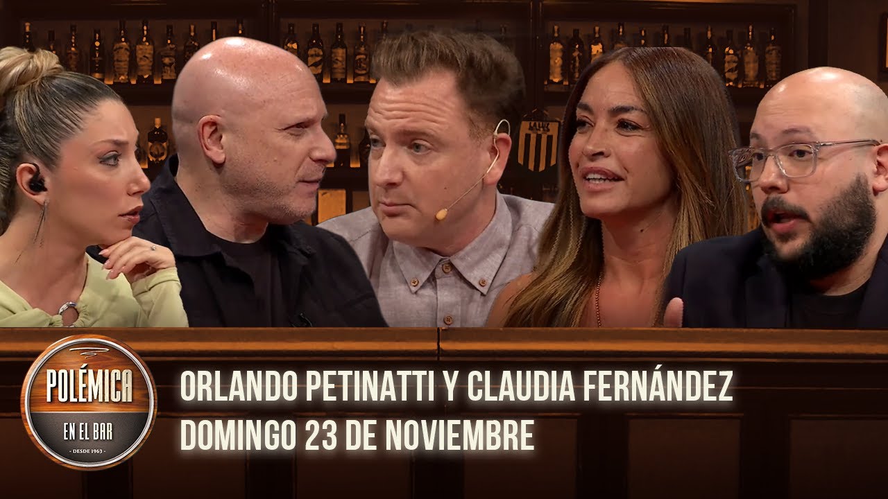 ¡Orlando Petinatti y Claudia Fernández en POLÉMICA EN EL BAR!