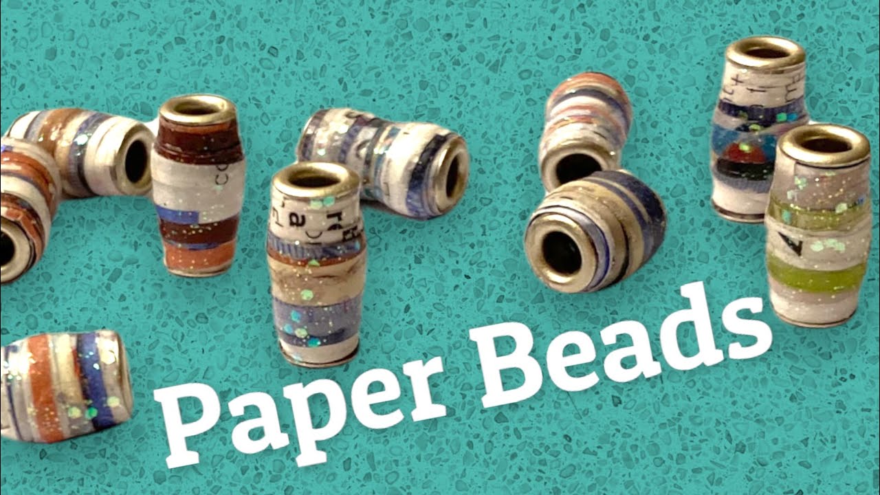 📿  PERLINE di CARTA che sembrano vere (Paper Beads DIY) #paperbeads