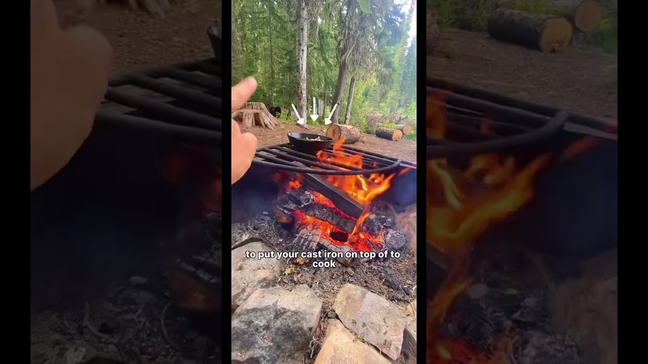 Best Way to Cook Food Over a Campfire 🙌