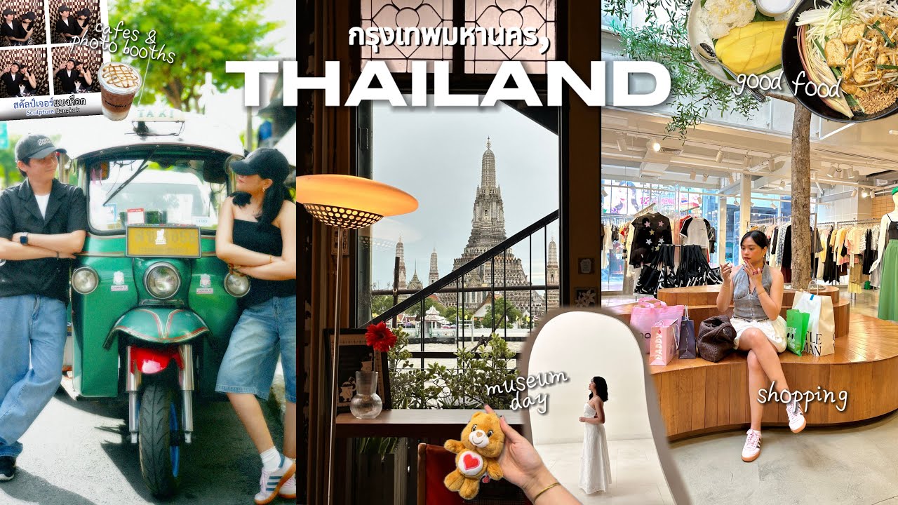 THAILAND VLOG 🇹🇭 itinerary, expenses, bangkok shopping, must visit cafes, thai food, travel tips 🥭🧋🛺