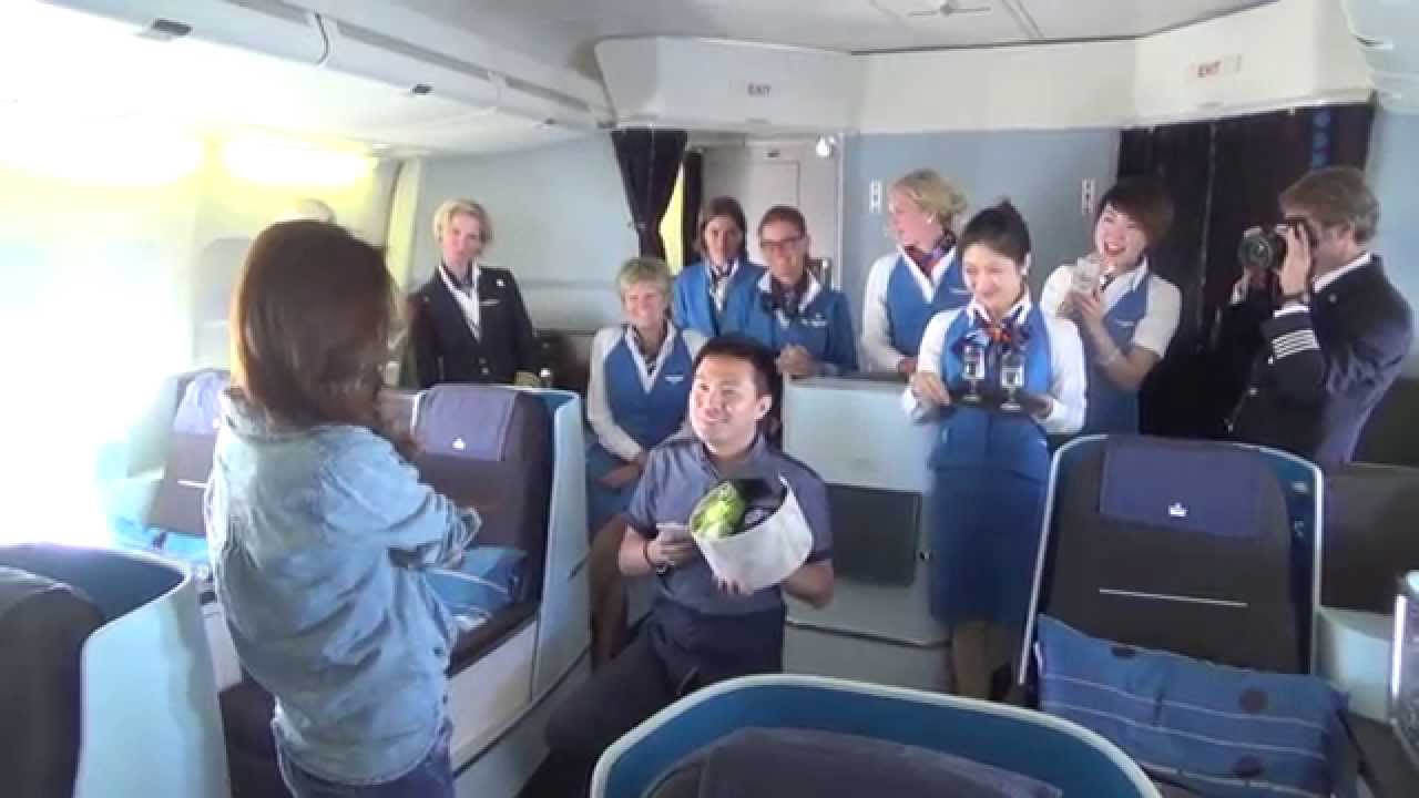 A Marriage Proposal on KLM flight
