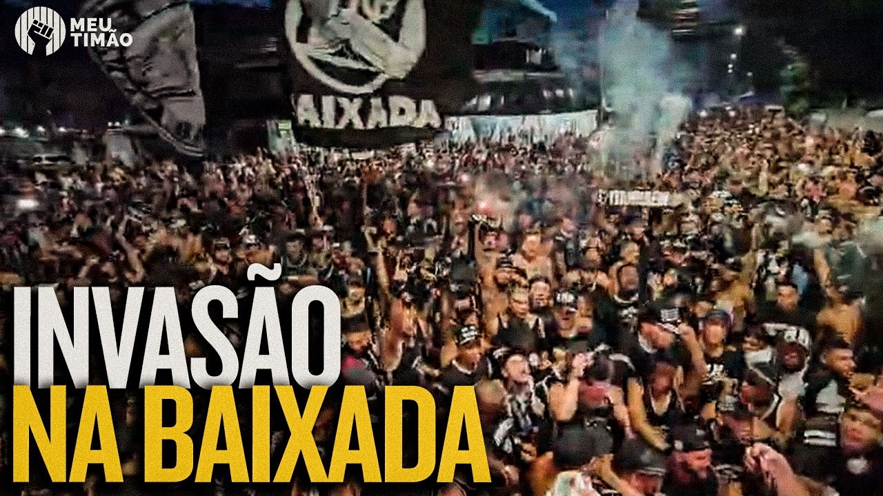 A INVASÃO DA GAVIÕES PELAS RUAS DE SANTOS PARA O 1º JOGO DO BRASILEIRÃO 2026