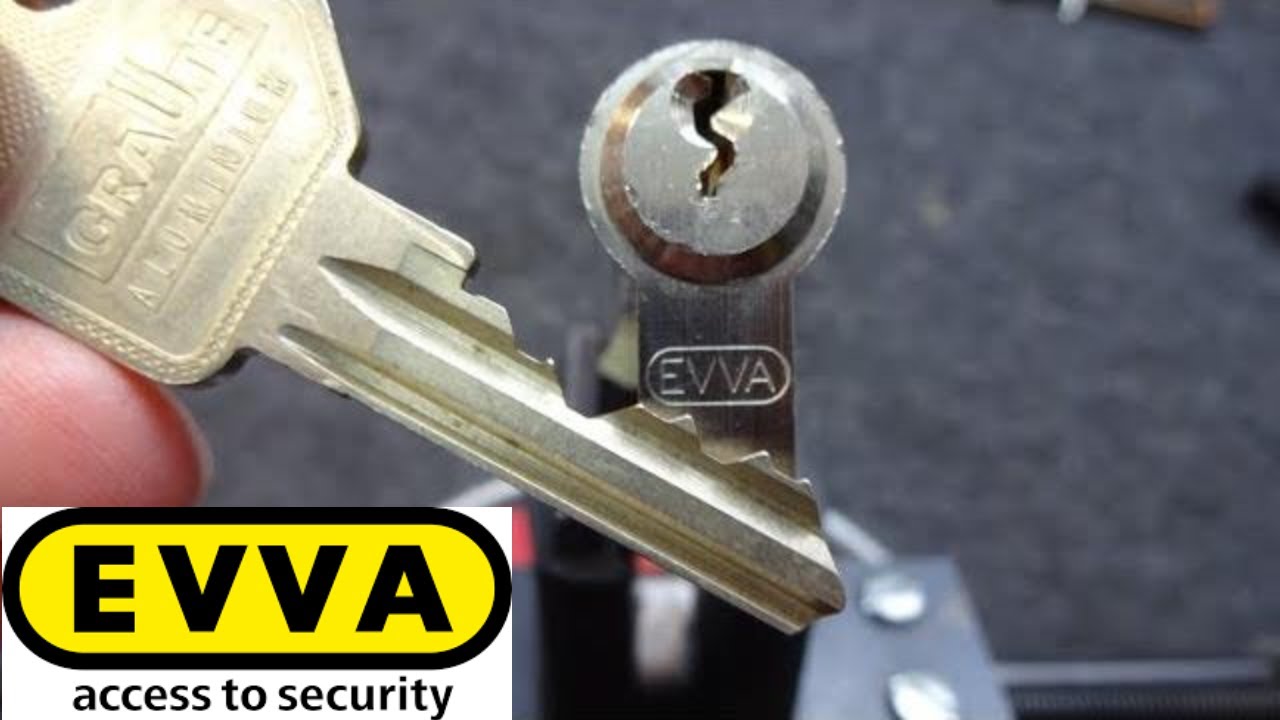 (1215) Evva Graute Euro Cylinder Picked Open