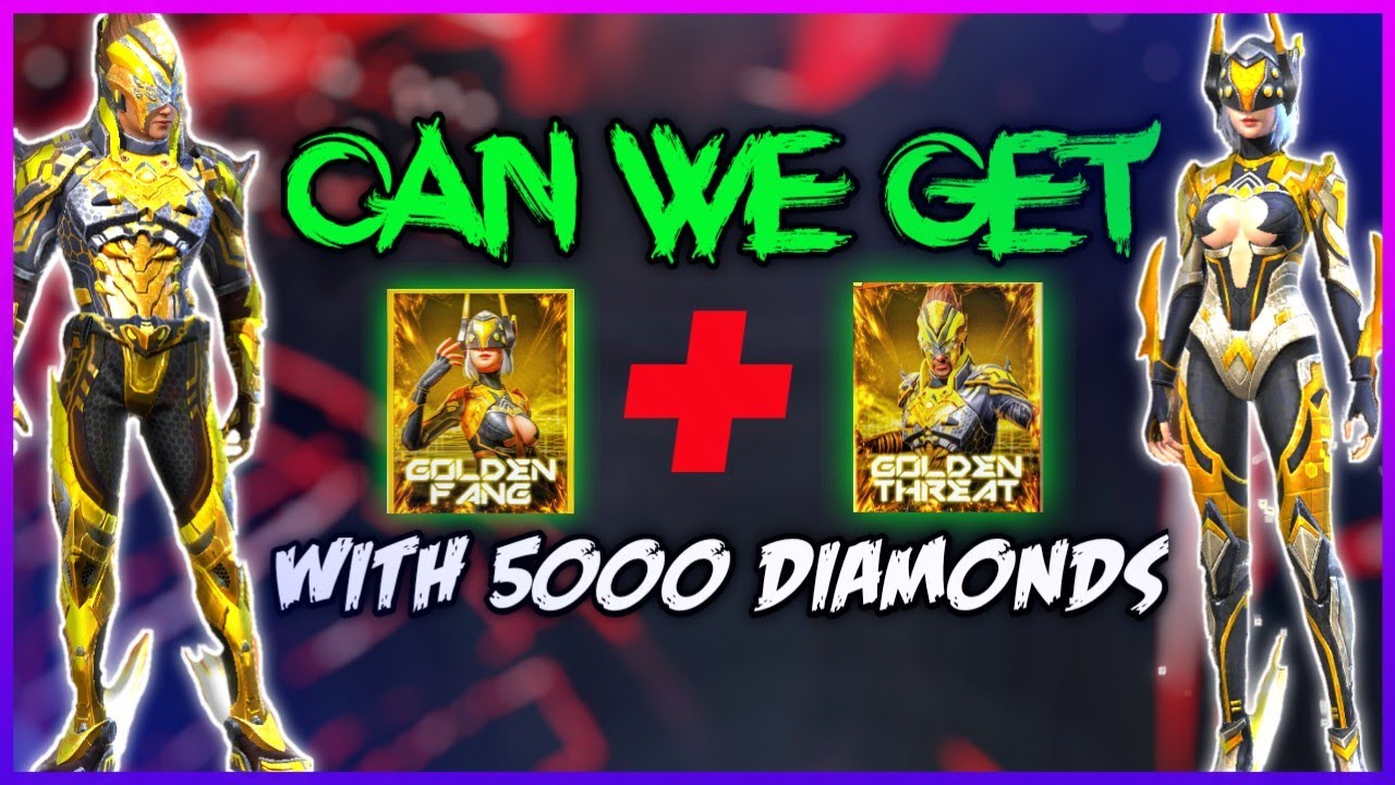 TRYING LUCK IN INCUBATOR DRESSES | 5000 DIAMONDS VS GOLDEN THREAT BUNDLE | FREE FIRE BATTLEGROUND