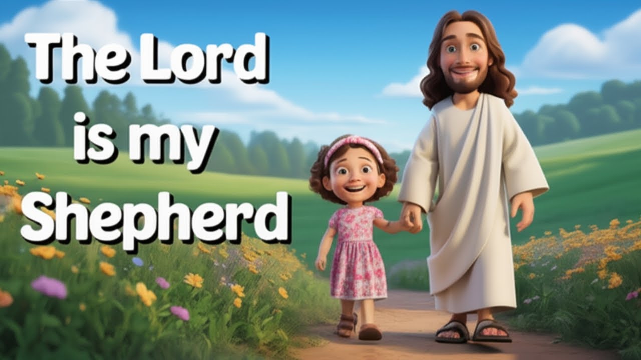The Lord&rsquo;s My Shepherd | Christian Nursery Rhyme for Kids | Psalm 23 Animated Song