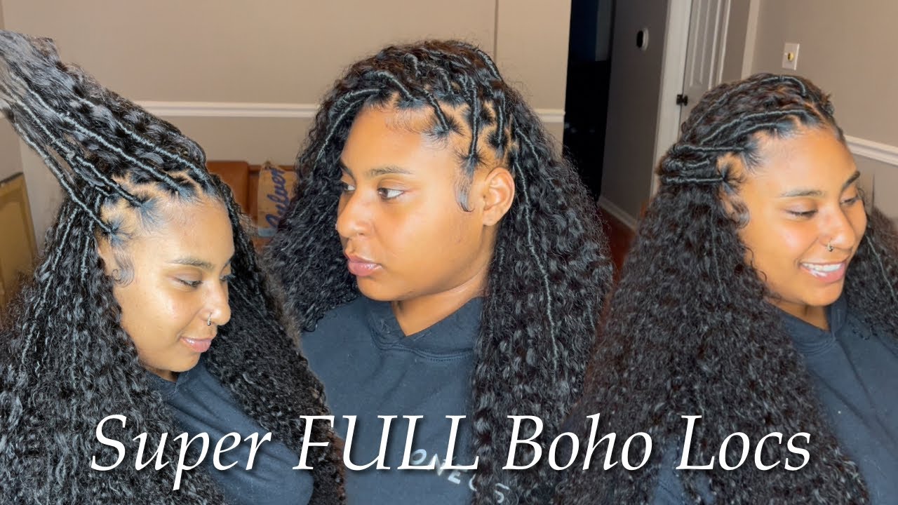 Super FULL Boho Locs Tutorial | How To Add Curls To Locs | Ywigs