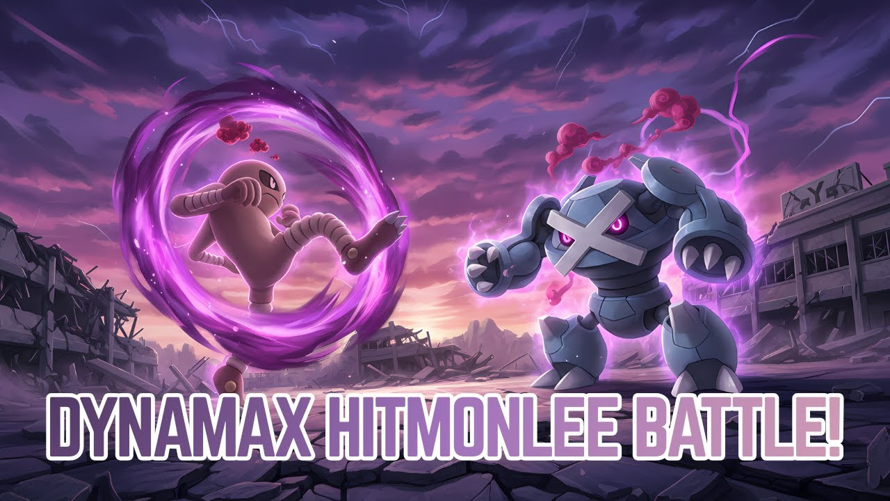 Easy Solo! DMax Hitmonlee CONFUSED by DMax Metagross Psychic Power!