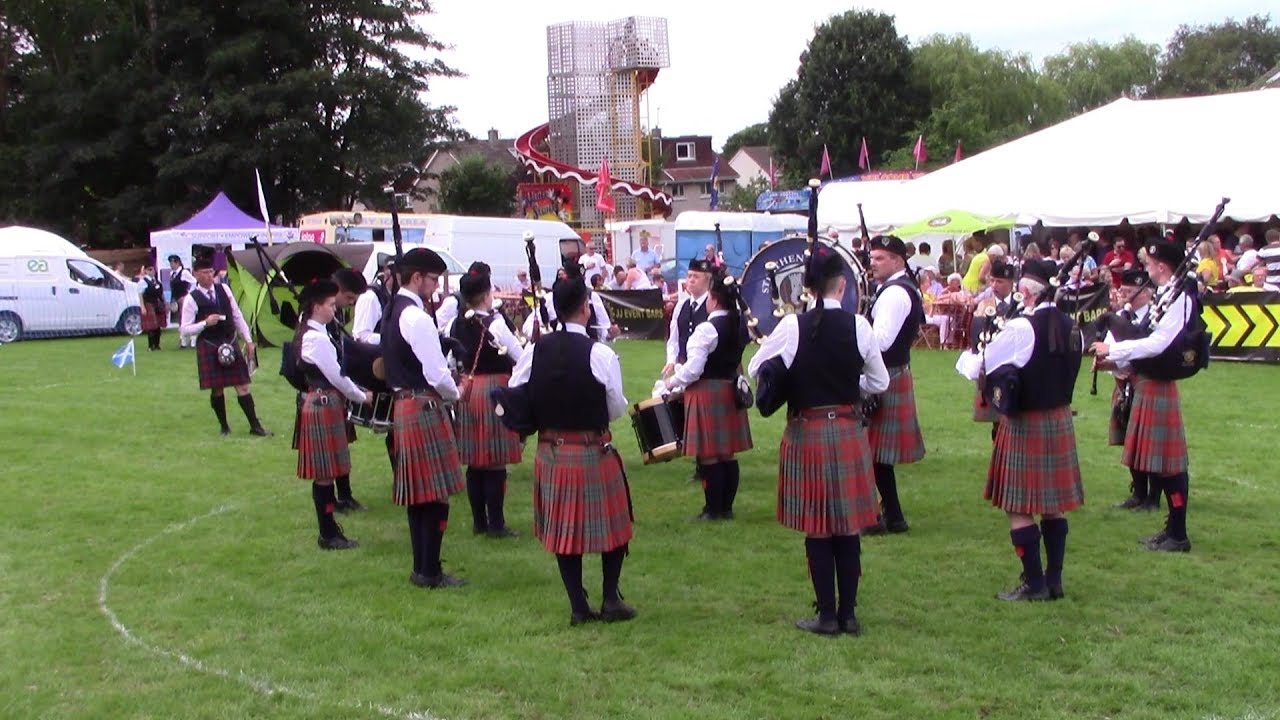 STRATHENDRICK PIPE BAND AT DUNDONALD HIGHLAND GAMES 2019 GRADE 4 MSR