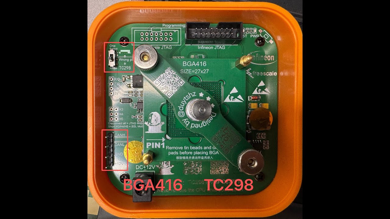 Infineon TC298 chip read/write