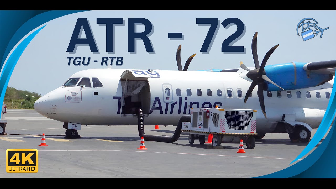ATR 72-500 / CM Airlines | Toncontín - Roatán [4K]