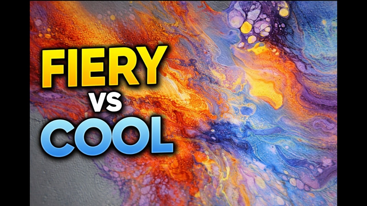 How I create a Stunning Dutch Pour (Step-by-Step) | Bold Colour Explosion