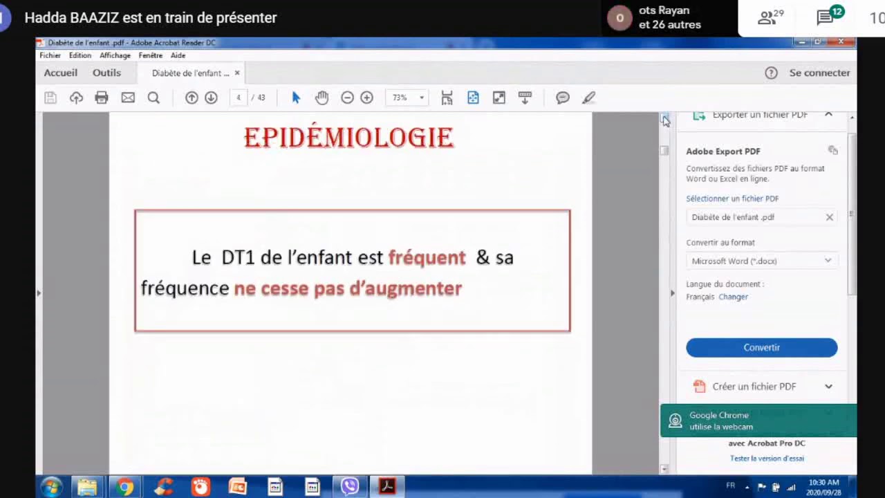 Diabète de l'enfant I Dr.Baaziz
