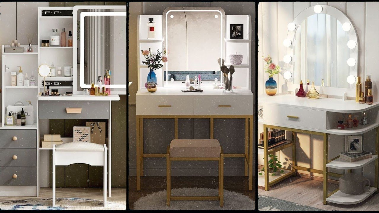 Dressing Table Design | Hollywood Dressing Table Elegance |@Homedecor049