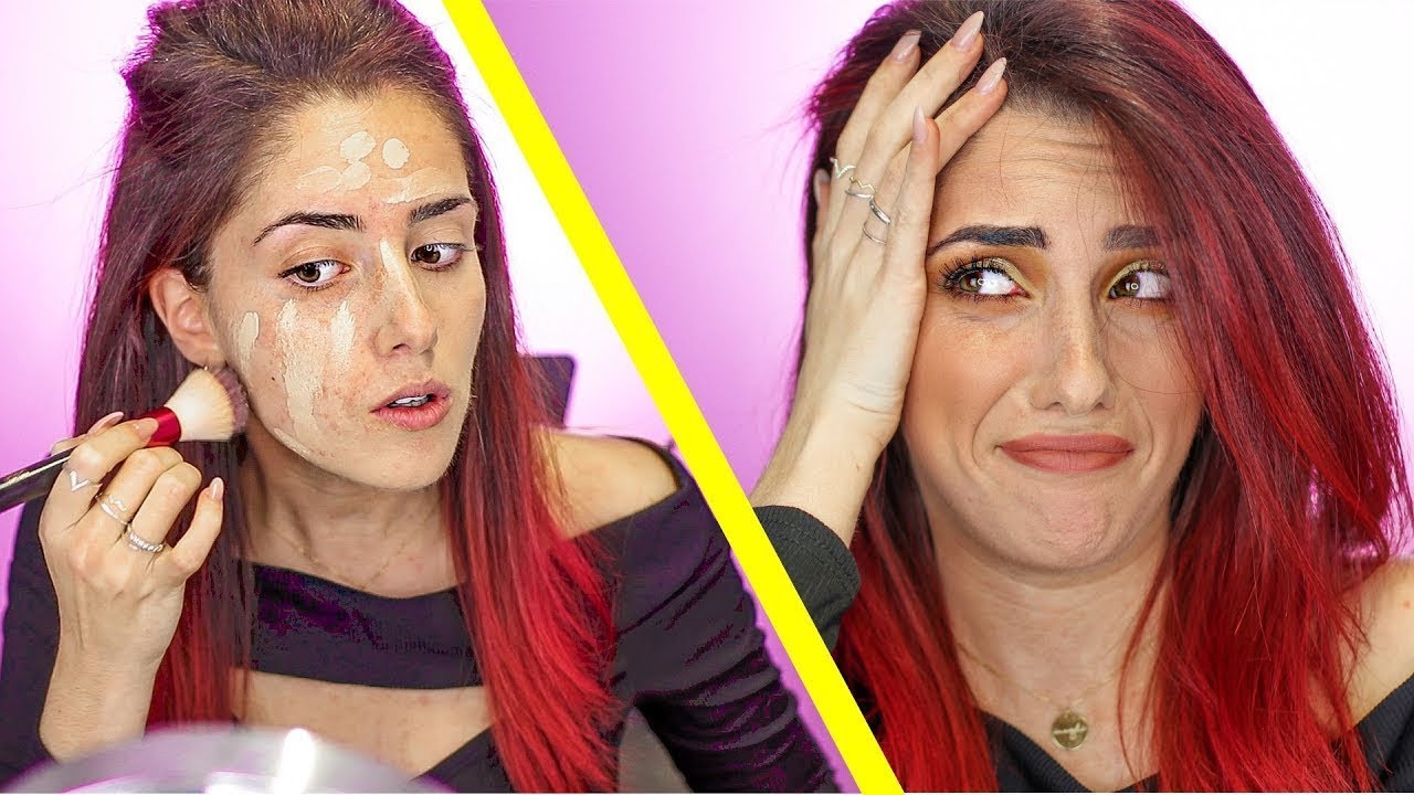 Ich Schminke mich mit DEINEN letzten Make up Einkäufen! luisacrashion