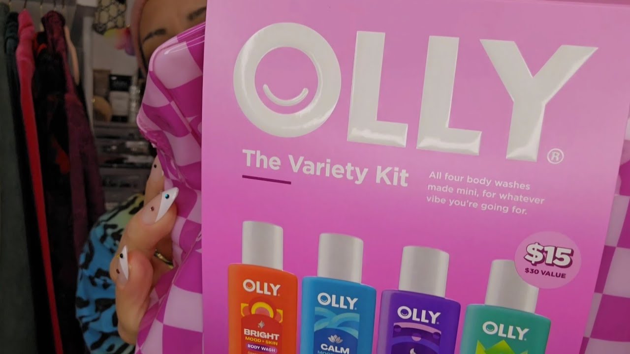OLLY Limited Edition Peace Please Body Care & Vitamin Gift Set 