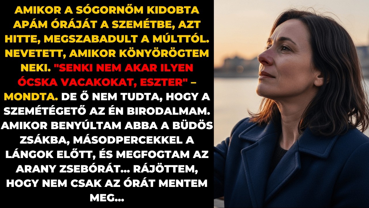 A sógornőm kidobta a néhai apám óráját. Nem tudta, hogy a szemétégetőt én irányítom