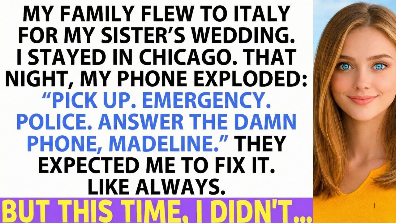 My Parents Expected Me To Save Them After My Sister’s Italian Wedding — Until I Made One Call…