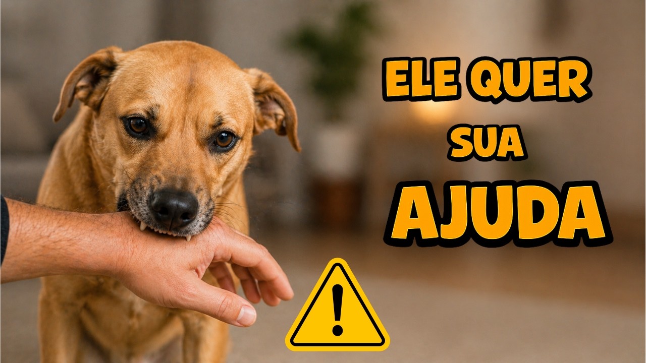 Seu cachorro morde sua mão? Atenção aos sinais!