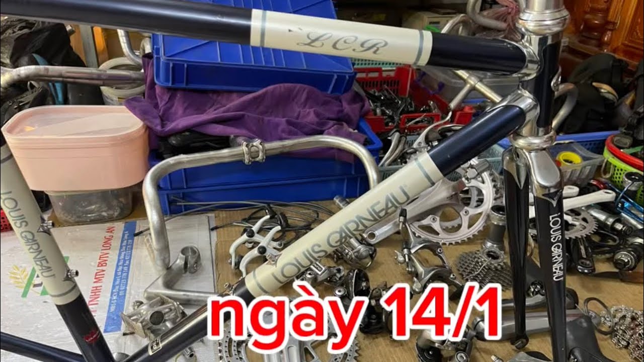 phụ tùng xe đạp nhật bãi ngày 14/1 khung thép rắc co xi nguyen khung quá đẹp lh 0919011002