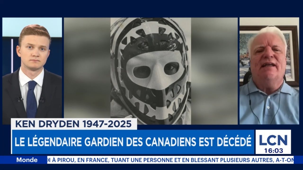 Le légendaire gardien des Canadiens Ken Dryden est décédé - Entrevue avec Marc de Foy