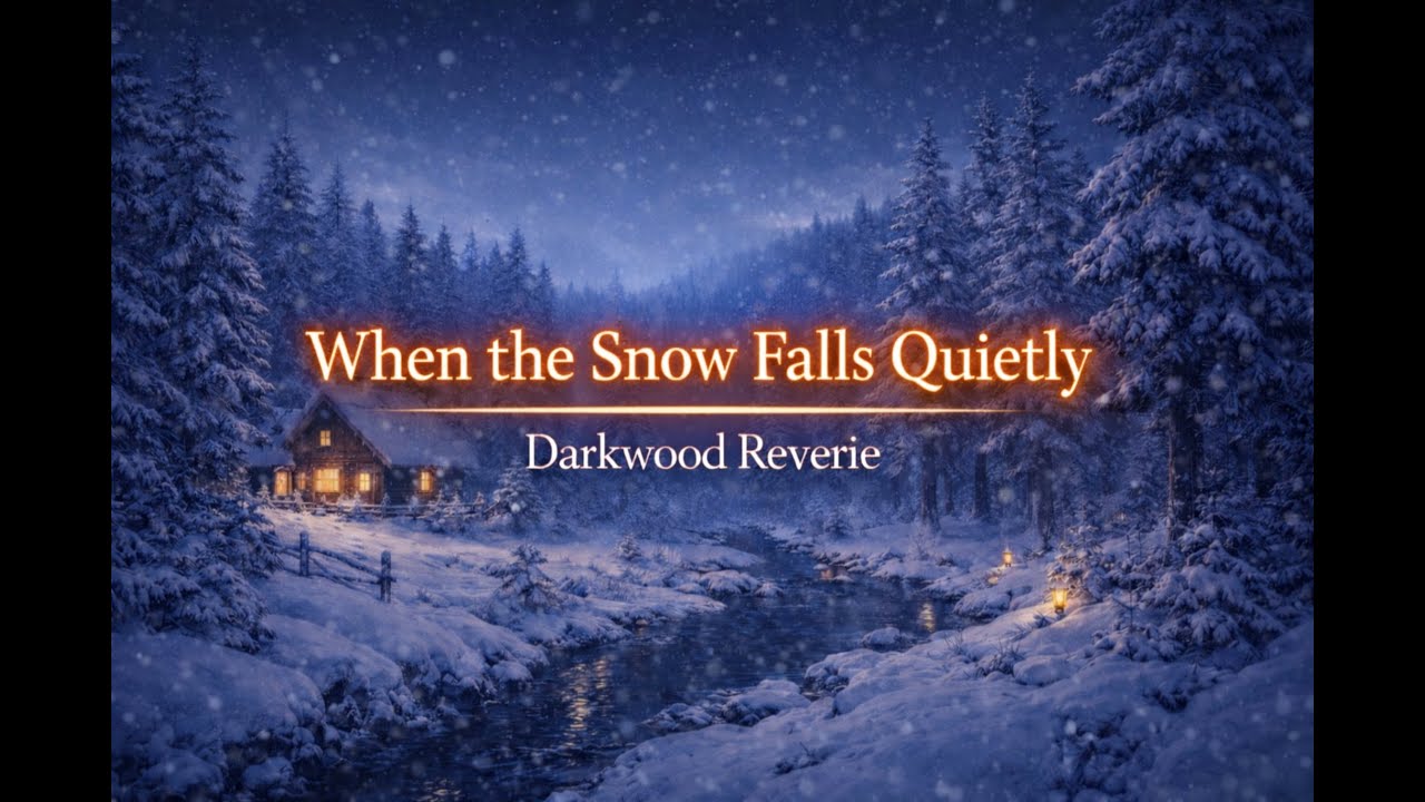 When the Snow Falls Quietly • Sleep & Relax Ambience | Darkwood Reverie