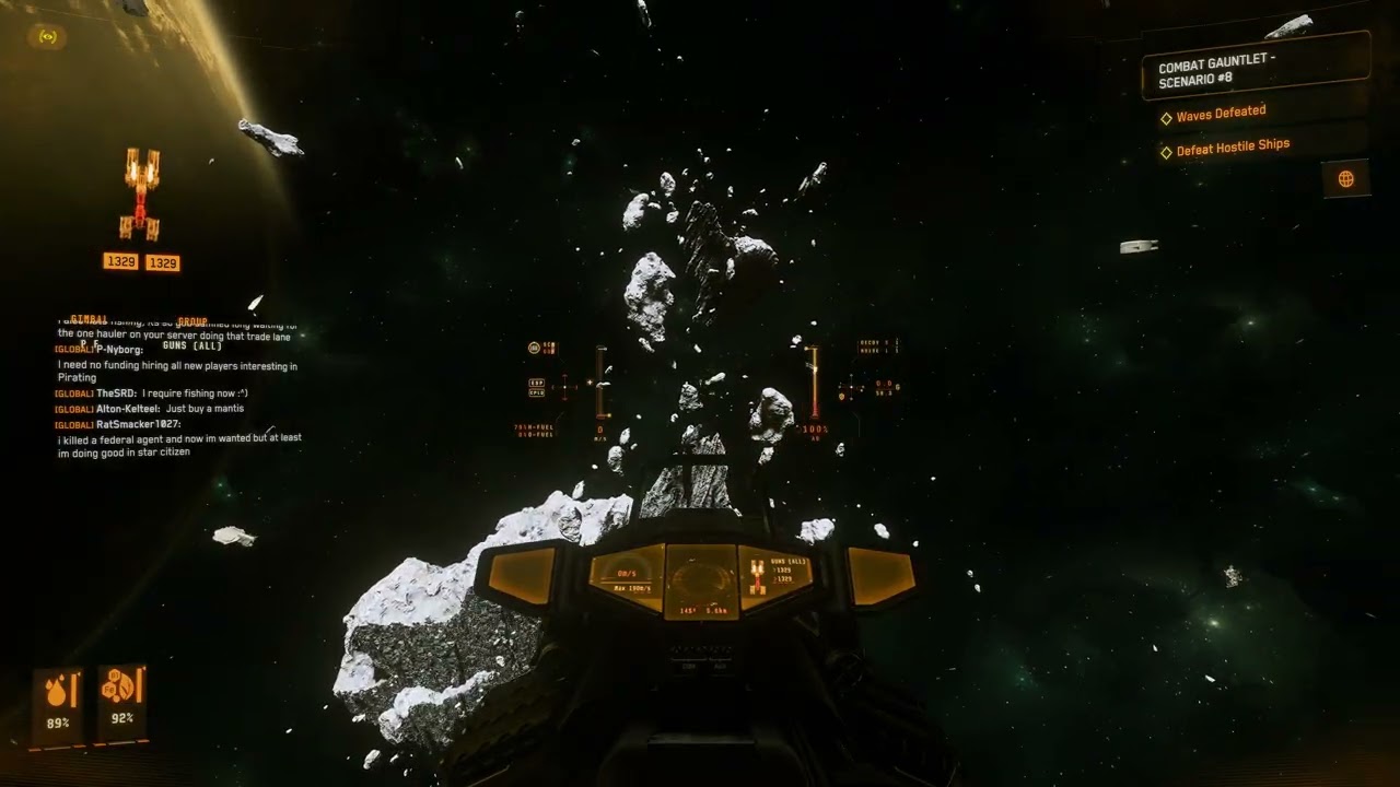 Gauntlet 8 Polaris kill using Dragonfly Star Citizen 2026 01 13