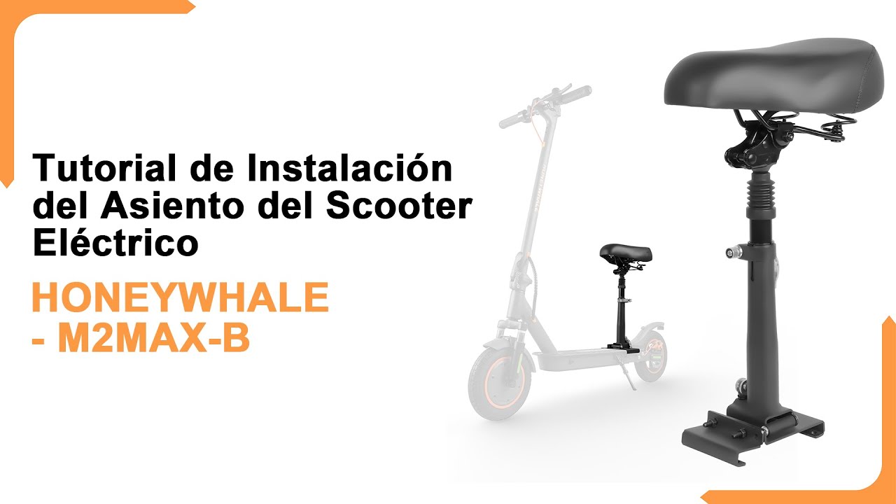 Tutorial de instalación del asiento M2MAX-B-HONEYWHALE #scooter #escooter #honeywhale