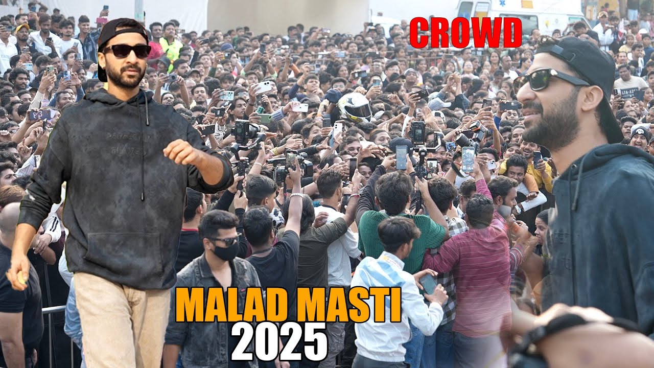 Raghav Juyal Crazy Crowd at Malad Masti