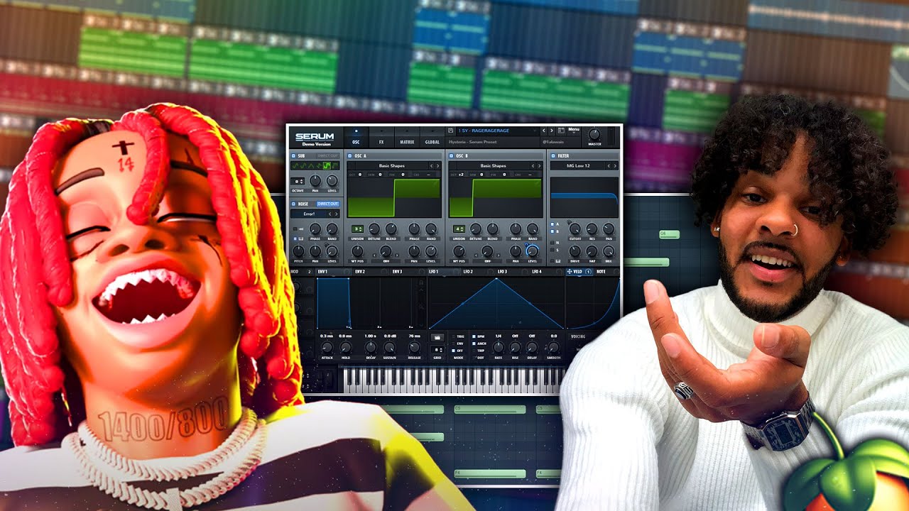 Как создавать рейдж-биты и рейдж-мелодии, используя только сыворотку, с нуля | Урок по FL Studio