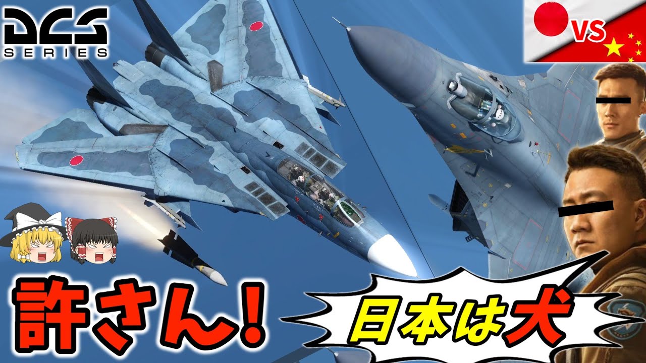 日本を侮辱したな！害悪中国人プレイヤーを成敗せよ！オンライン対戦で100機 撃墜チャレンジ！【DCS World】【ゆっくり実況】