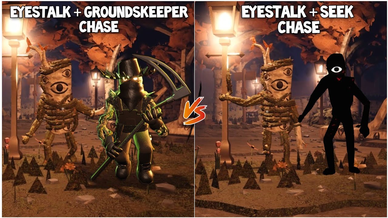 Doors Eyestalk + Seek Chase Vs Eyestalk + Groundskeeper Chase 