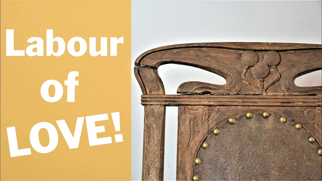 Watch how rare antique chair is restored