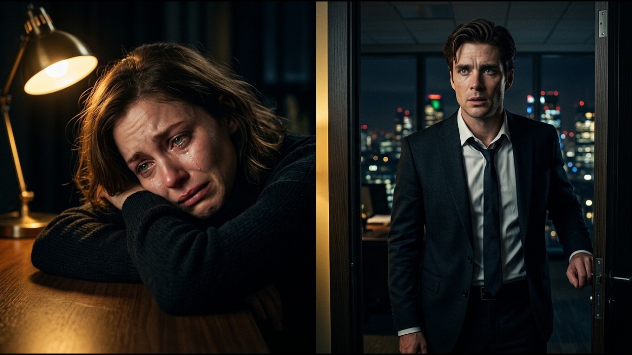 She cried alone at midnight not knowing her billionaire boss stood outside her door the whole time..